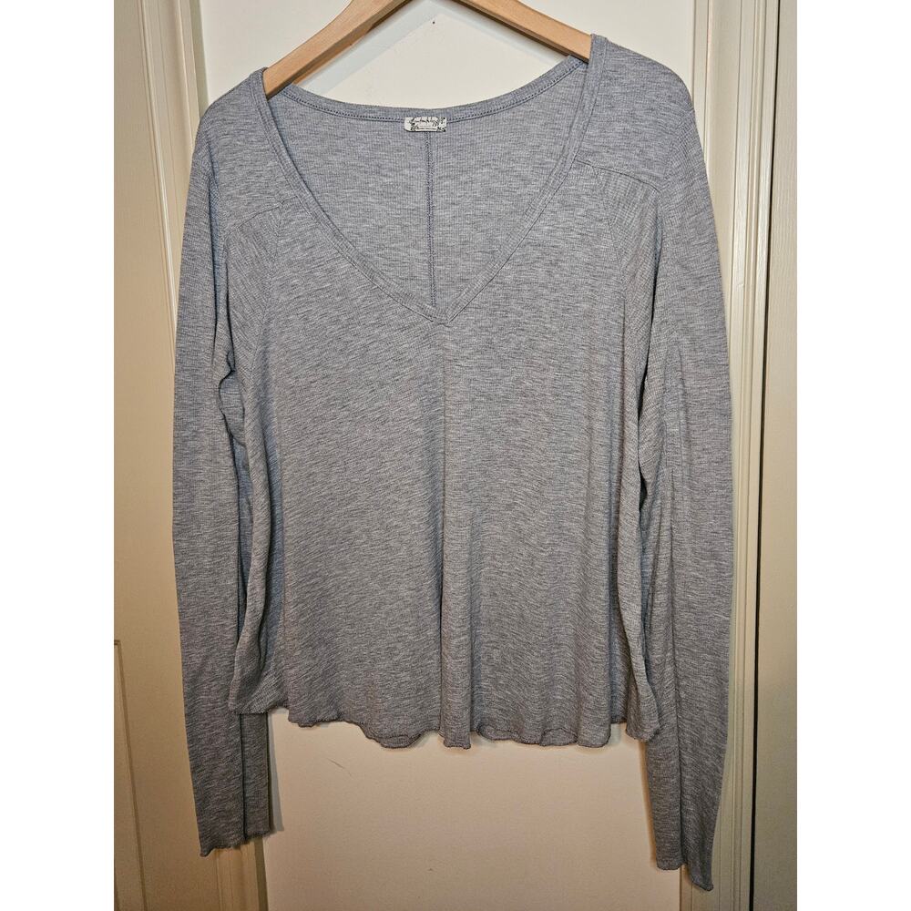 Intimately Free People Gray Shirt Size Large